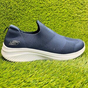 Skechers Ultra Flex 3.0 Denlark Mens Size 11 Blue White Athletic Shoes Sneakers